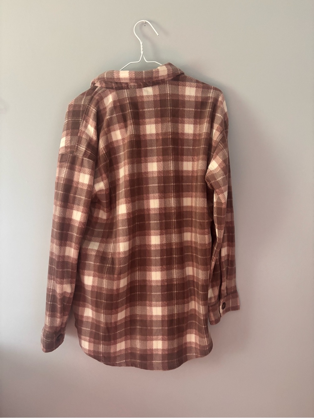 Maurice’s Fleece Shacket Small Brown. - Picture 3 of 4